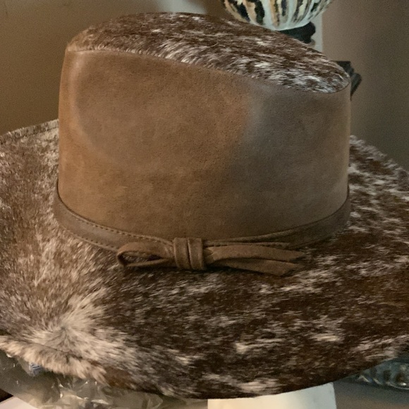 NWOT Pure leather and horse hair hat. For men or women main image 4